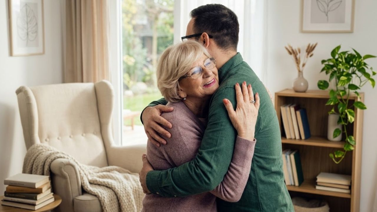 I saw my neighbor in my backyard