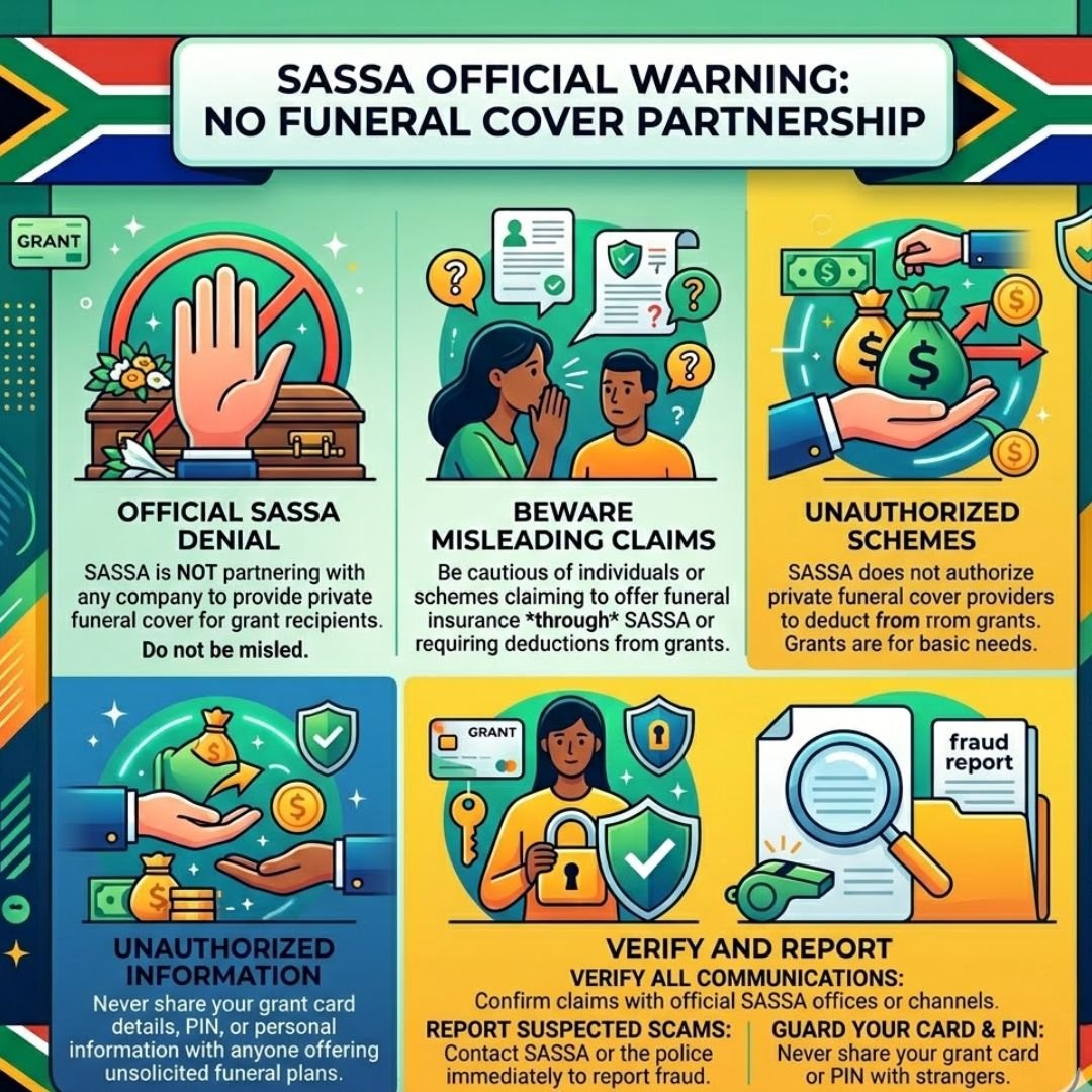 SASSA Denies Funeral Cover Partnership